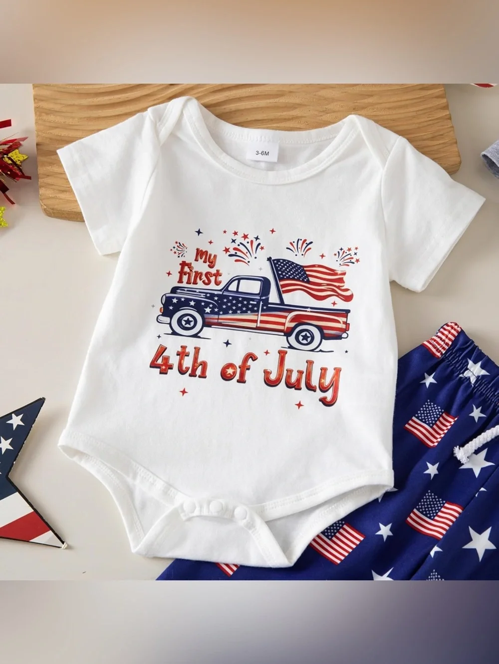 🏷️ Baby Outfit Set - Stars & Flags: 12-18 months (see listing Text for deal)